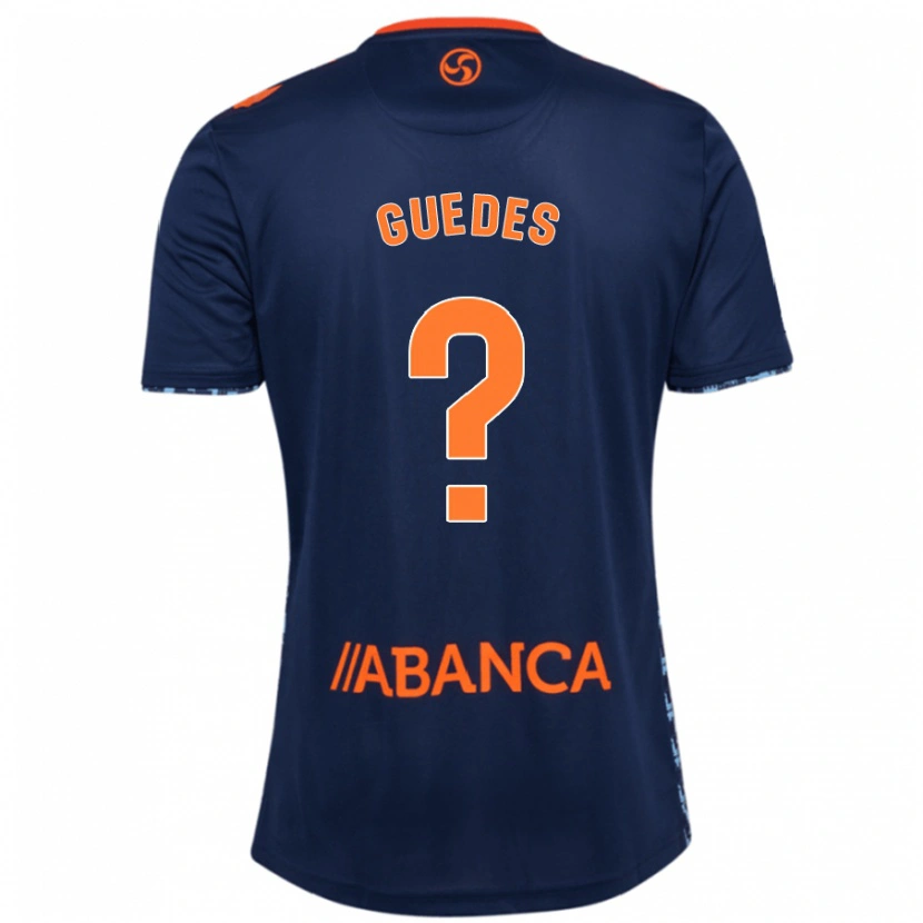 Danxen Mujer Camiseta Johan Guedes #0 Azul Marino 2ª Equipación 2024/25 La Camisa