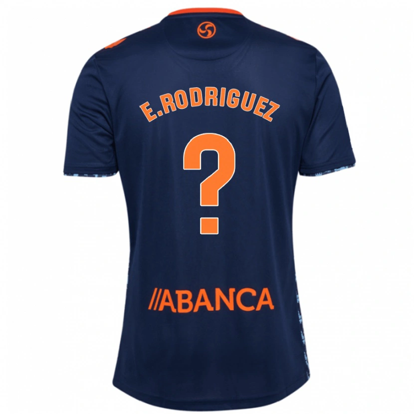 Danxen Mujer Camiseta Emi Rodríguez #0 Azul Marino 2ª Equipación 2024/25 La Camisa