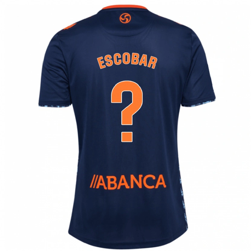 Danxen Mujer Camiseta Jordi Escobar #0 Azul Marino 2ª Equipación 2024/25 La Camisa