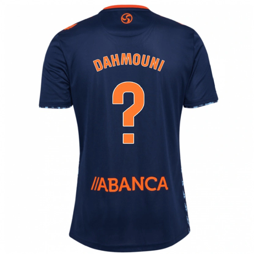 Danxen Mujer Camiseta Moha Dahmouni #0 Azul Marino 2ª Equipación 2024/25 La Camisa