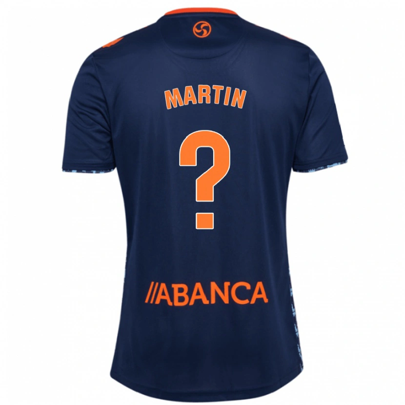 Danxen Mujer Camiseta Pablo Martín #0 Azul Marino 2ª Equipación 2024/25 La Camisa