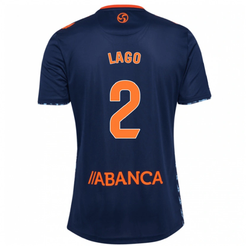 Danxen Mujer Camiseta Yoel Lago #2 Azul Marino 2ª Equipación 2024/25 La Camisa