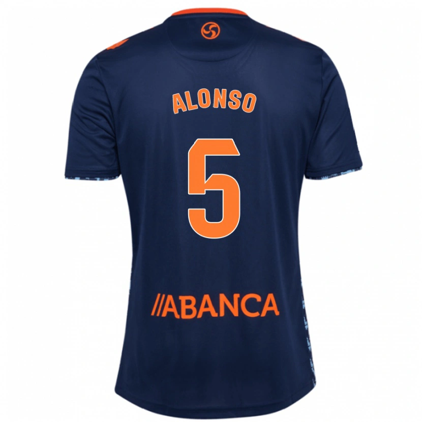 Danxen Mujer Camiseta Gael Alonso #5 Azul Marino 2ª Equipación 2024/25 La Camisa