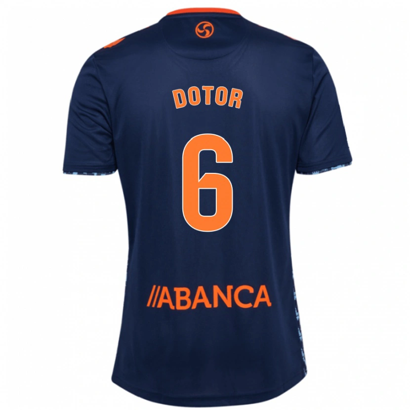 Danxen Mujer Camiseta Carlos Dotor #6 Azul Marino 2ª Equipación 2024/25 La Camisa