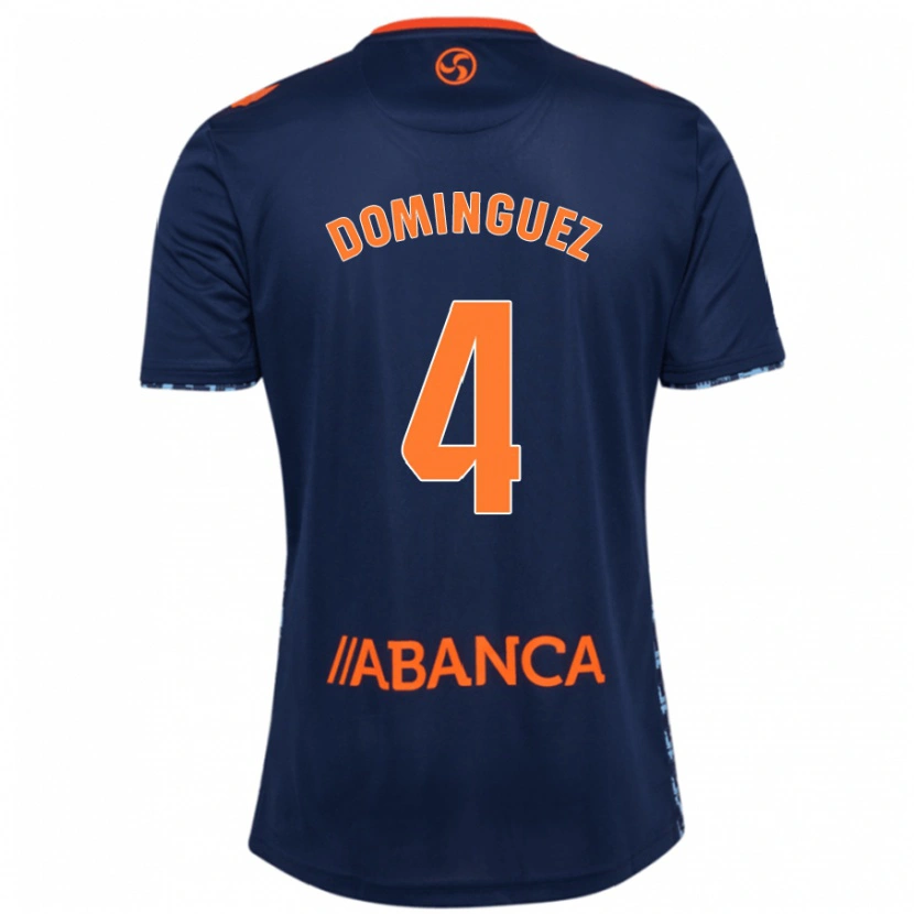 Danxen Mujer Camiseta Javi Domínguez #4 Azul Marino 2ª Equipación 2024/25 La Camisa