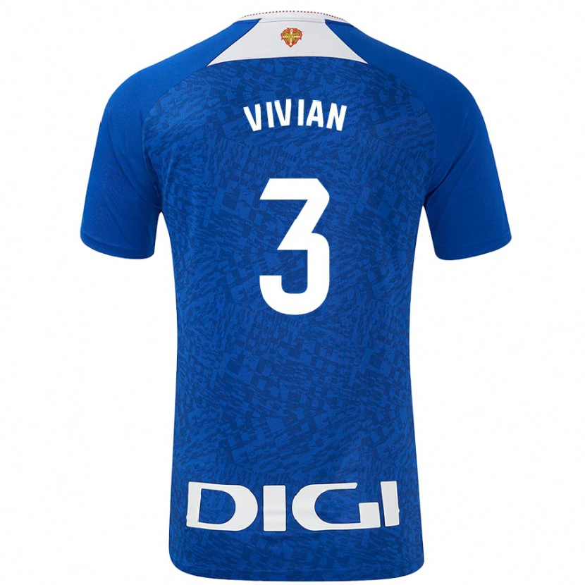 Danxen Mujer Camiseta Dani Vivian #3 Azul Real 2ª Equipación 2024/25 La Camisa