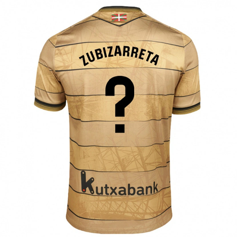 Danxen Mujer Camiseta Pablo Zubizarreta #0 Marrón 2ª Equipación 2024/25 La Camisa