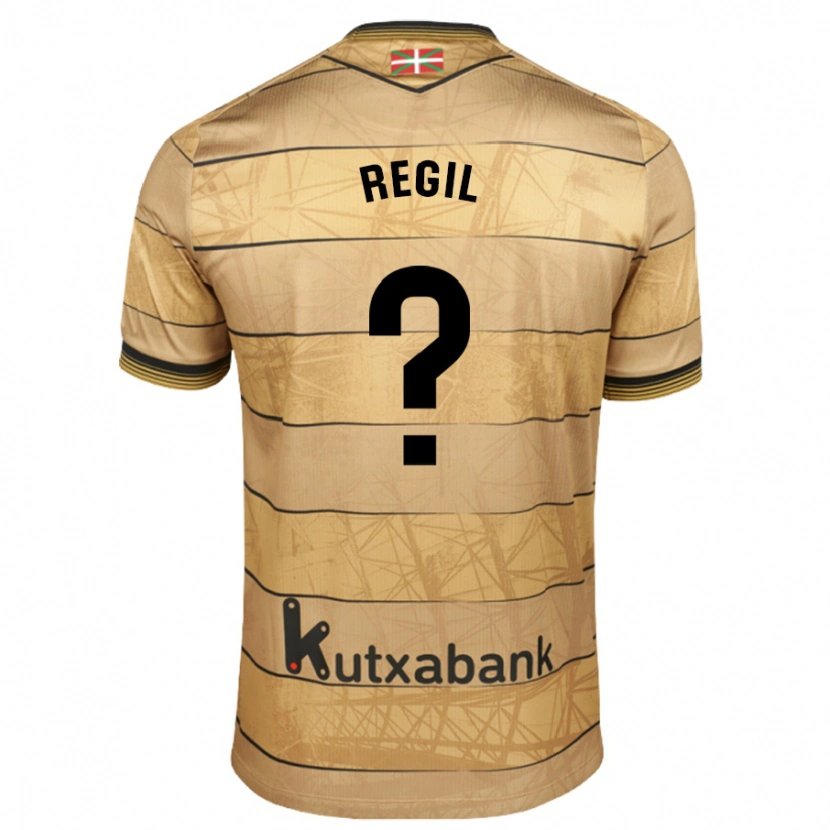 Danxen Mujer Camiseta Markel Regil #0 Marrón 2ª Equipación 2024/25 La Camisa