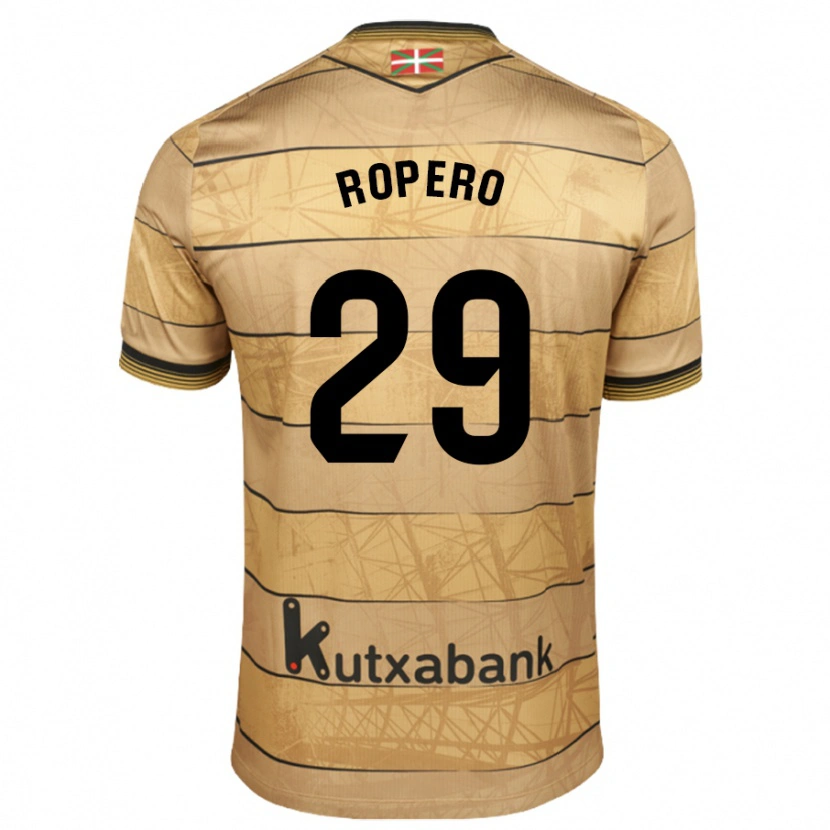 Danxen Mujer Camiseta Iker Ropero #29 Marrón 2ª Equipación 2024/25 La Camisa