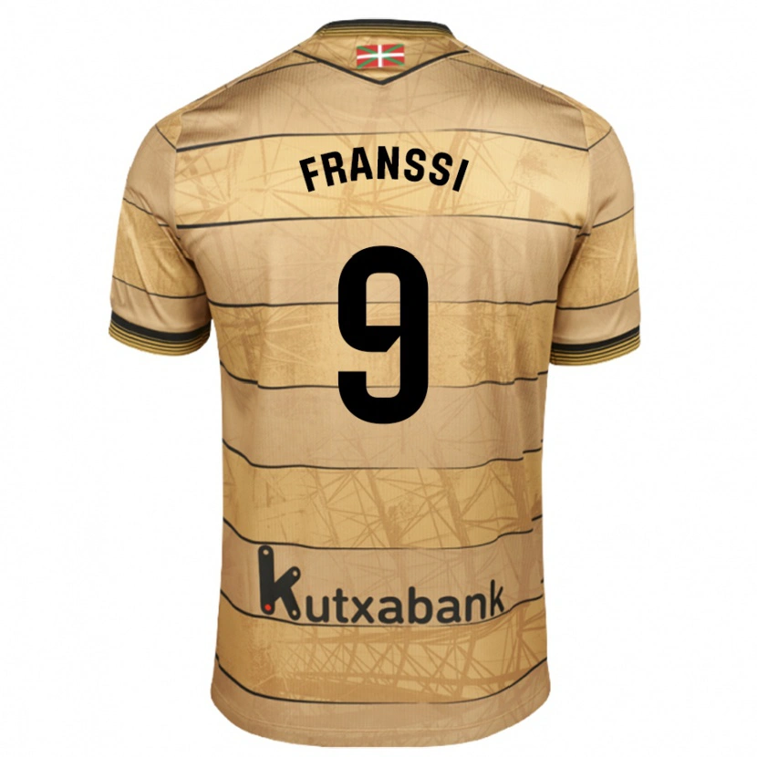 Danxen Mujer Camiseta Sanni Franssi #9 Marrón 2ª Equipación 2024/25 La Camisa