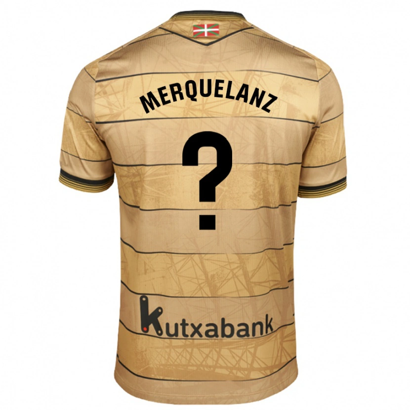 Danxen Mujer Camiseta Martín Merquelanz #0 Marrón 2ª Equipación 2024/25 La Camisa