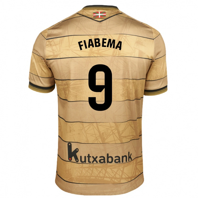 Danxen Mujer Camiseta Bryan Fiabema #9 Marrón 2ª Equipación 2024/25 La Camisa