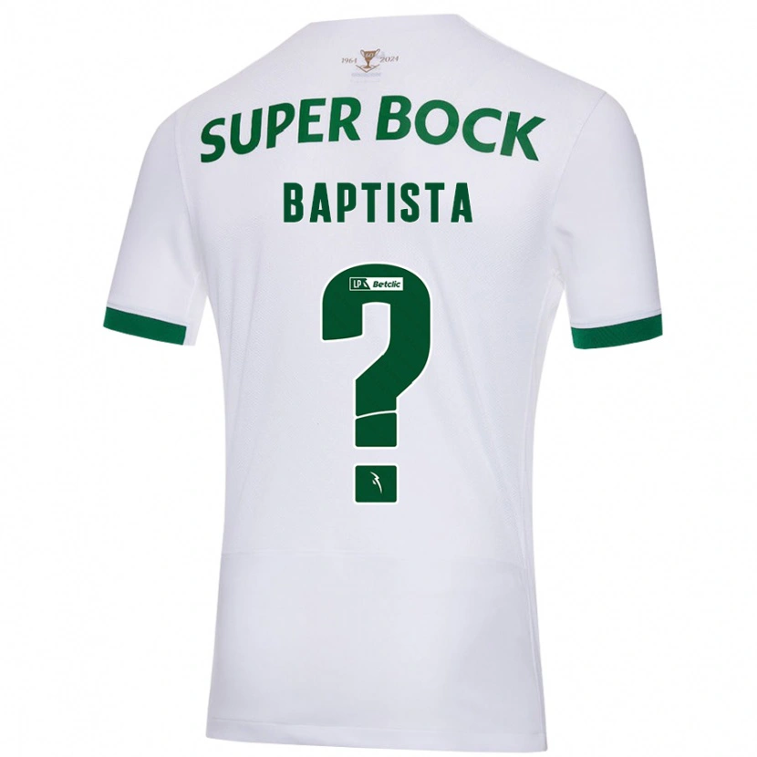 Danxen Mujer Camiseta Brandão Baptista #0 Blanco Verde 2ª Equipación 2024/25 La Camisa