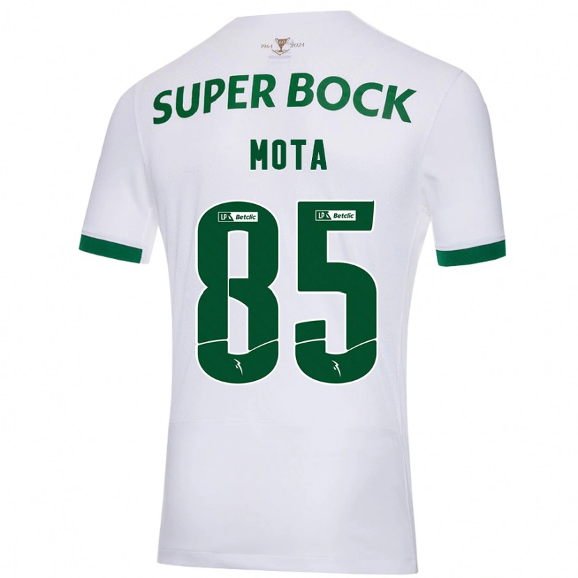 Danxen Mujer Camiseta Rafael Mota #85 Blanco Verde 2ª Equipación 2024/25 La Camisa