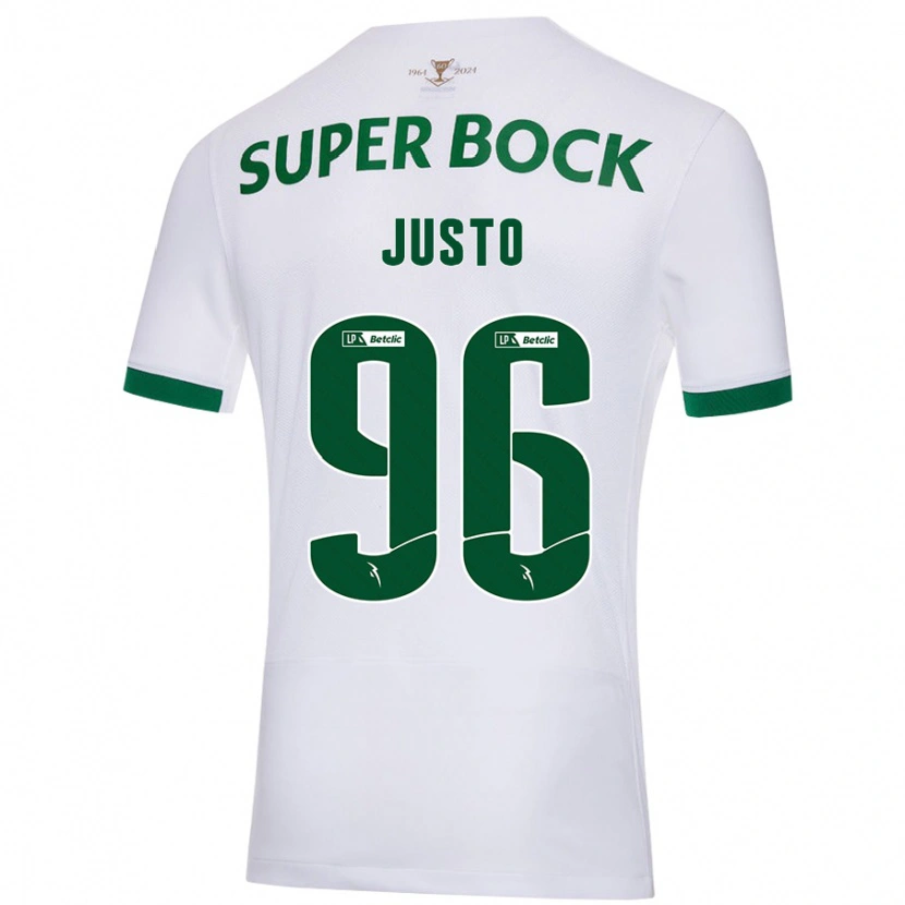 Danxen Mujer Camiseta Samuel Justo #96 Blanco Verde 2ª Equipación 2024/25 La Camisa