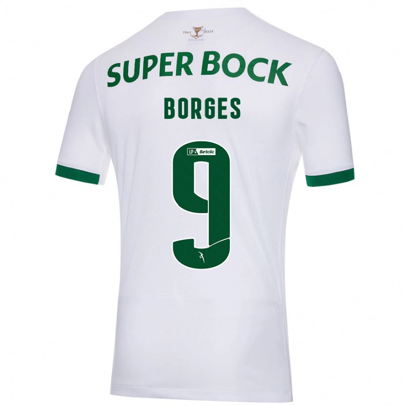 Danxen Mujer Camiseta Ana Borges #9 Blanco Verde 2ª Equipación 2024/25 La Camisa