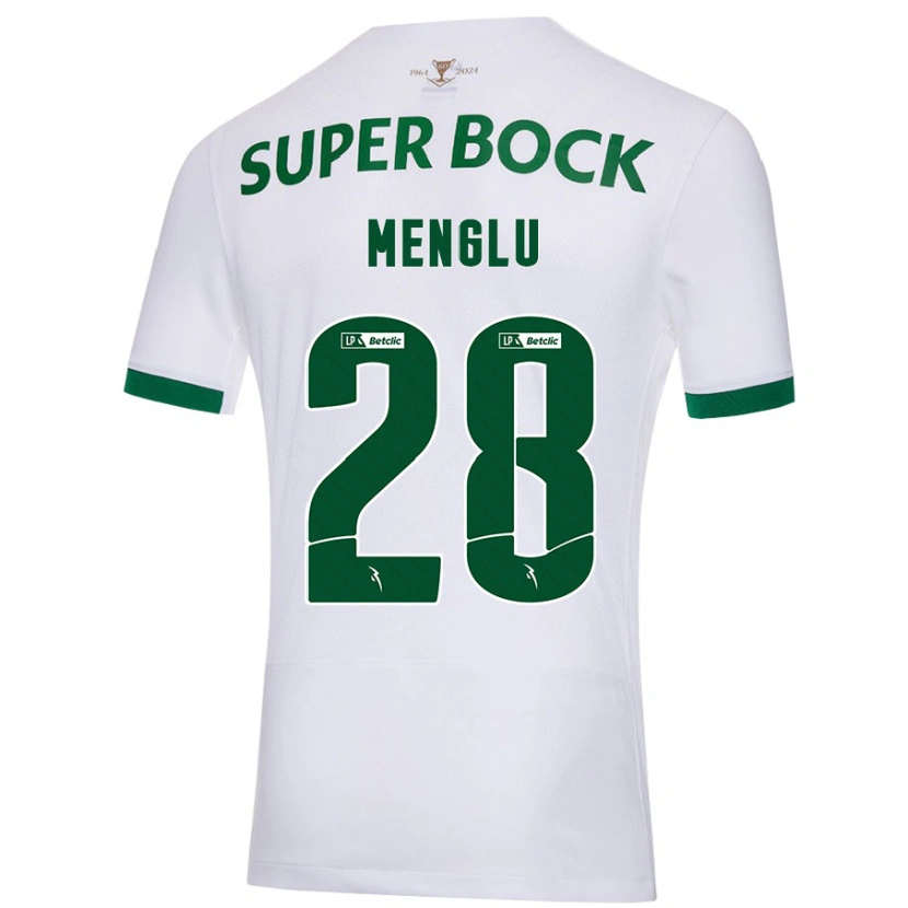 Danxen Mujer Camiseta Shen Menglu #28 Blanco Verde 2ª Equipación 2024/25 La Camisa