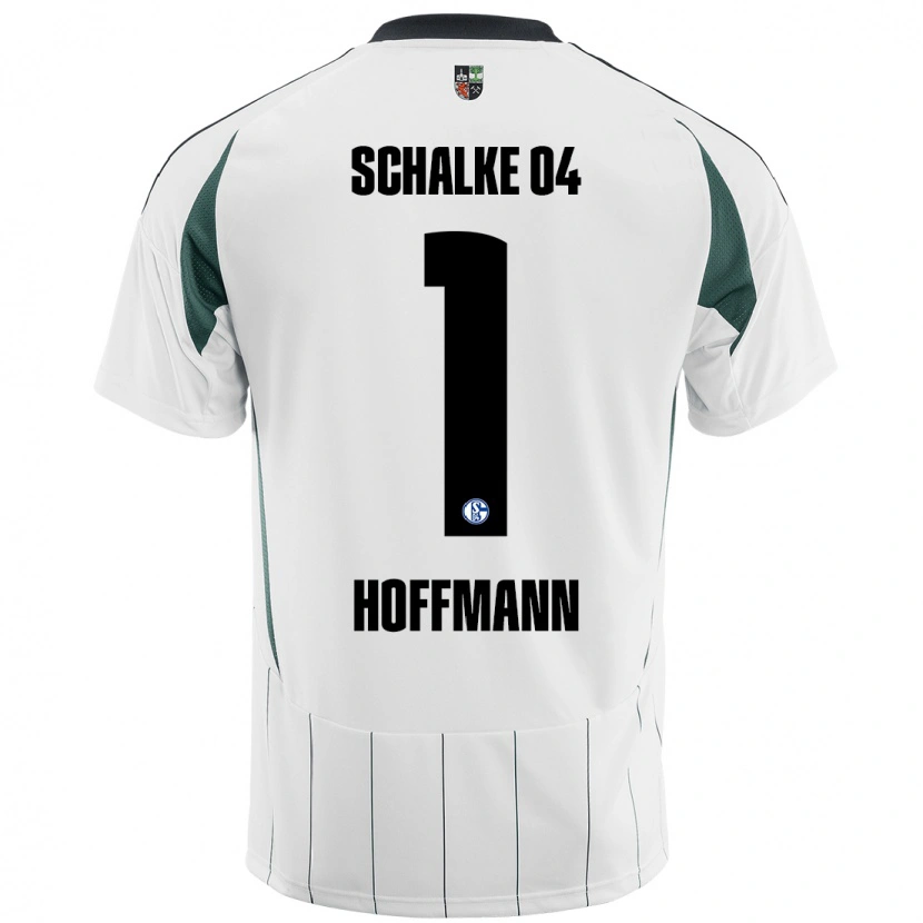 Danxen Mujer Camiseta Ron-Thorben Hoffmann #1 Blanco Verde 2ª Equipación 2024/25 La Camisa