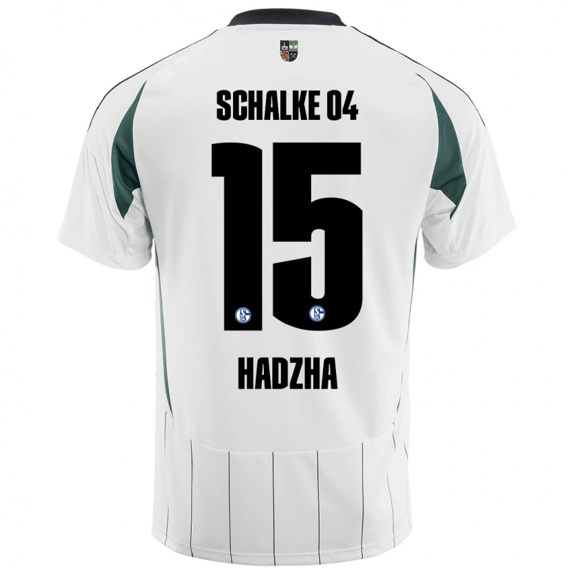 Danxen Mujer Camiseta Nedzhib Hadzha #15 Blanco Verde 2ª Equipación 2024/25 La Camisa