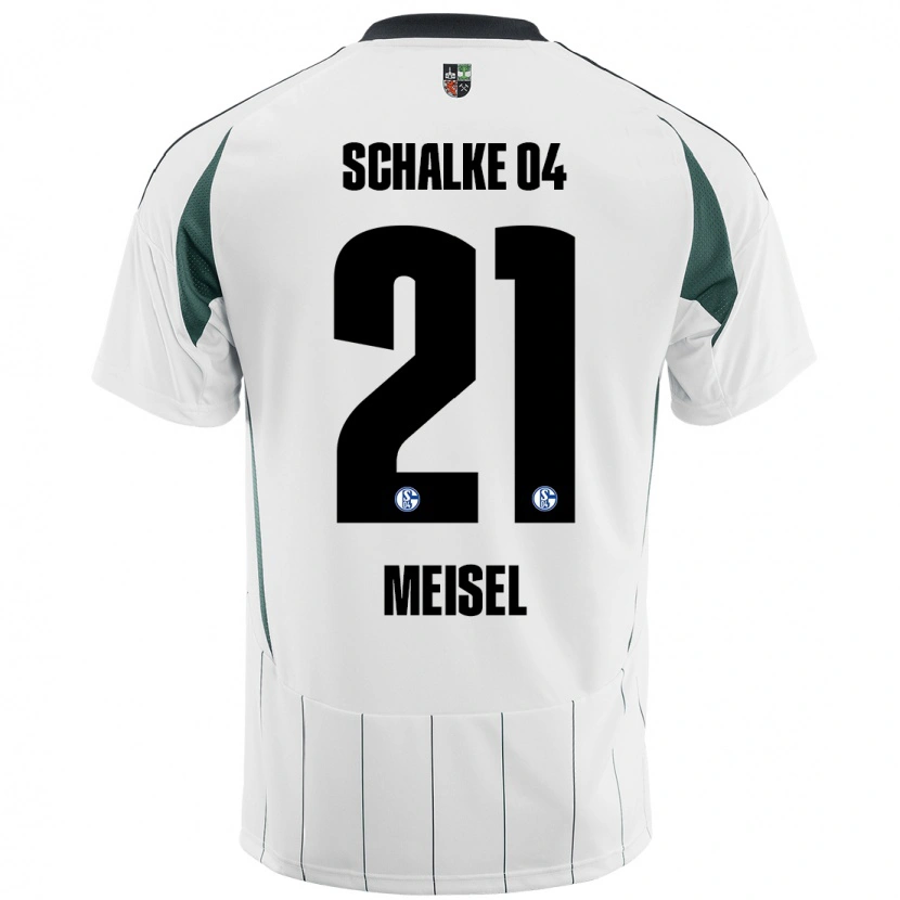 Danxen Mujer Camiseta Kelsey Meisel #21 Blanco Verde 2ª Equipación 2024/25 La Camisa