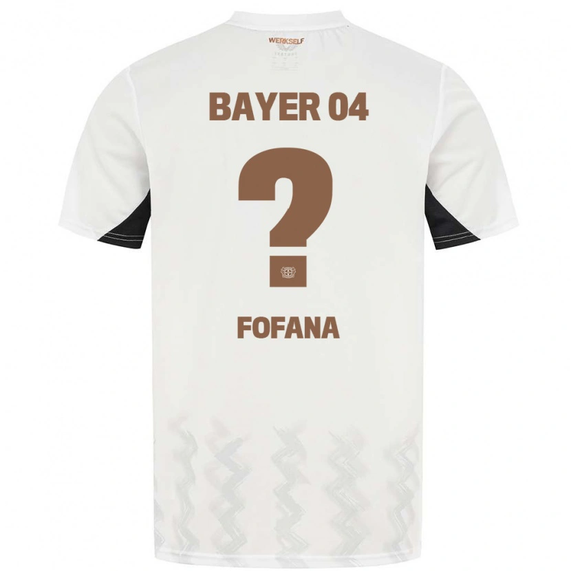 Danxen Mujer Camiseta Sadik Fofana #0 Blanco Negro 2ª Equipación 2024/25 La Camisa