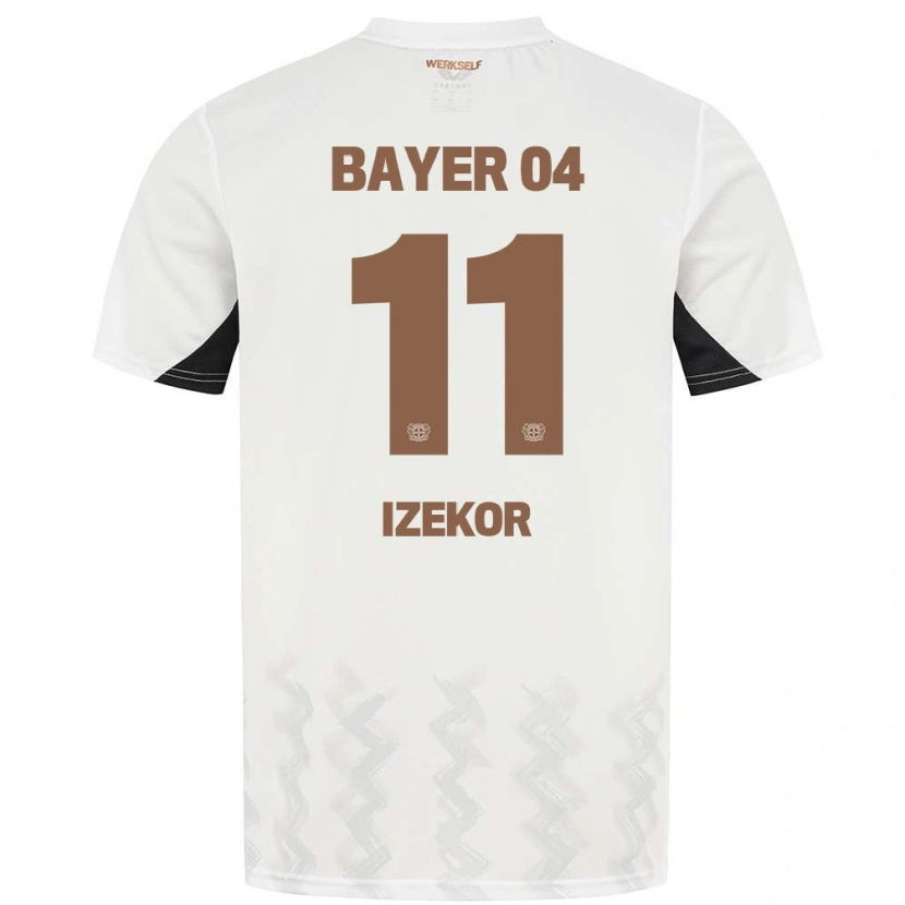 Danxen Mujer Camiseta Ken Izekor #11 Blanco Negro 2ª Equipación 2024/25 La Camisa