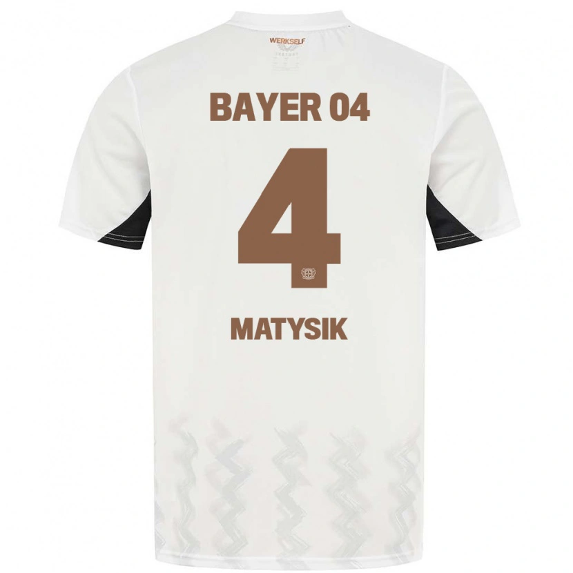 Danxen Mujer Camiseta Sylwia Matysik #4 Blanco Negro 2ª Equipación 2024/25 La Camisa