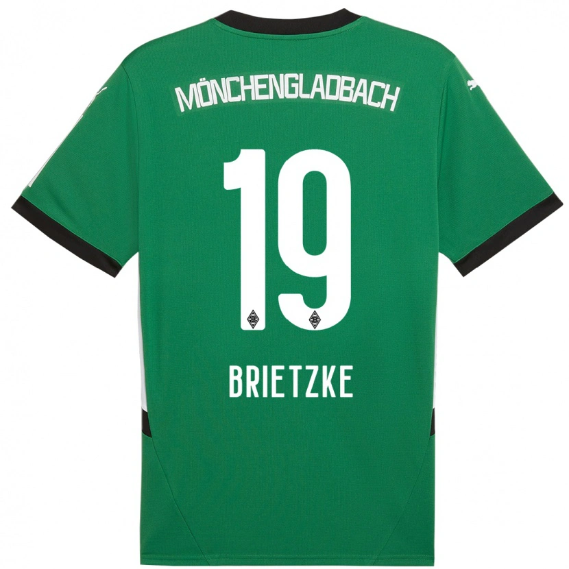 Danxen Mujer Camiseta Yvonne Brietzke #19 Verde Blanco 2ª Equipación 2024/25 La Camisa