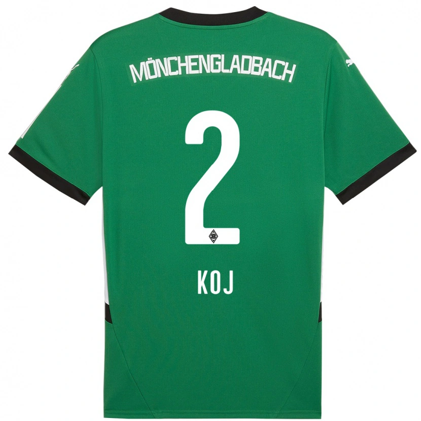 Danxen Mujer Camiseta Julia Koj #2 Verde Blanco 2ª Equipación 2024/25 La Camisa