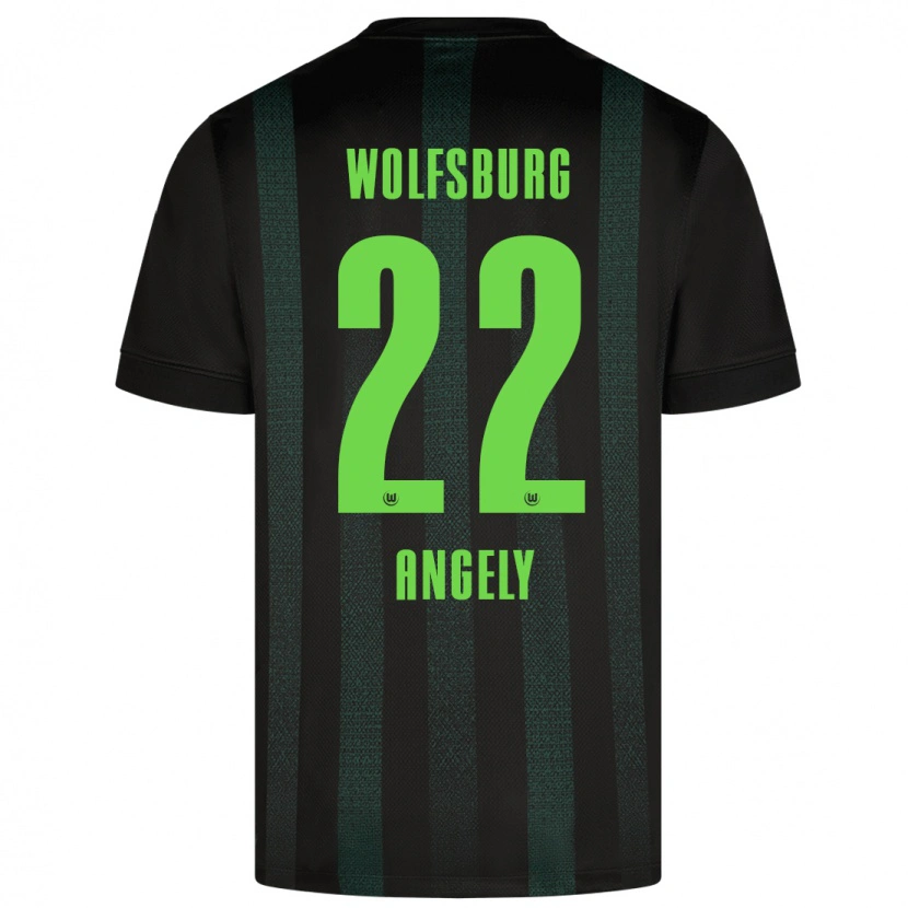 Danxen Mujer Camiseta Mathys Angély #22 Verde Oscuro 2ª Equipación 2024/25 La Camisa