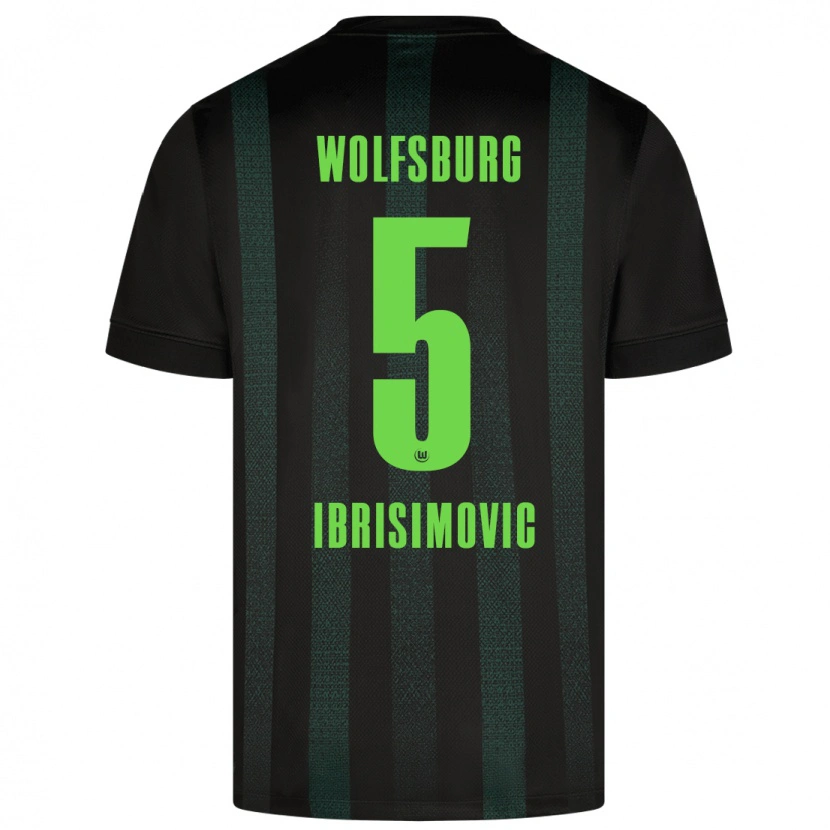 Danxen Mujer Camiseta Amar Ibrisimovic #5 Verde Oscuro 2ª Equipación 2024/25 La Camisa