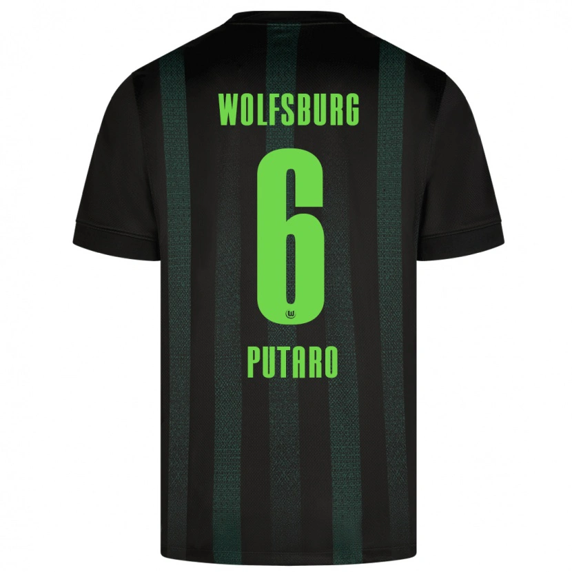 Danxen Mujer Camiseta Luca Putaro #6 Verde Oscuro 2ª Equipación 2024/25 La Camisa