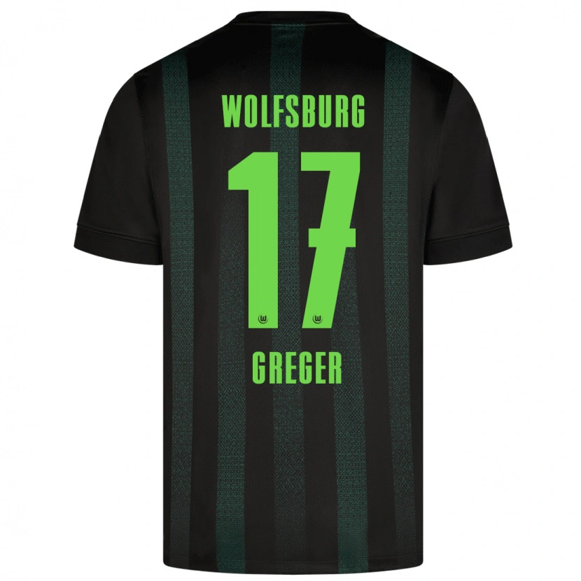 Danxen Mujer Camiseta Max Greger #17 Verde Oscuro 2ª Equipación 2024/25 La Camisa