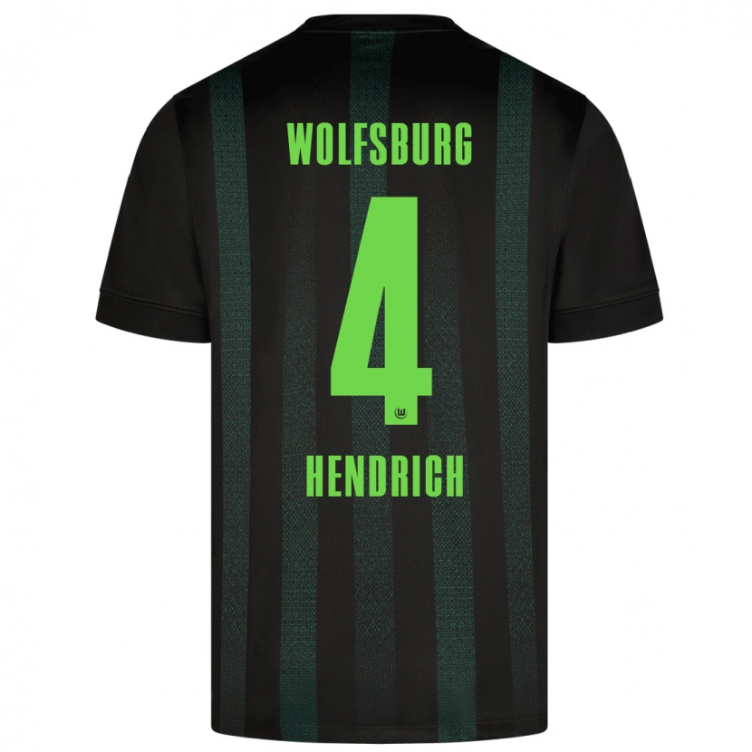 Danxen Mujer Camiseta Kathrin Hendrich #4 Verde Oscuro 2ª Equipación 2024/25 La Camisa