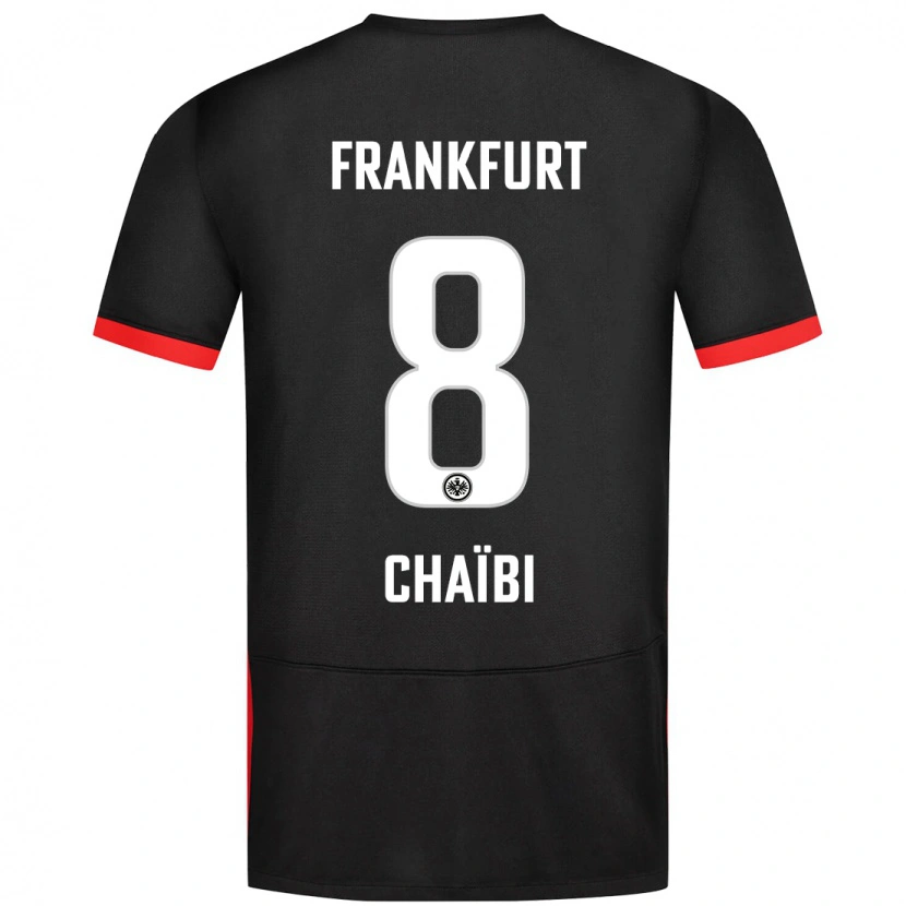 Danxen Mujer Camiseta Farès Chaïbi #8 Negro 2ª Equipación 2024/25 La Camisa