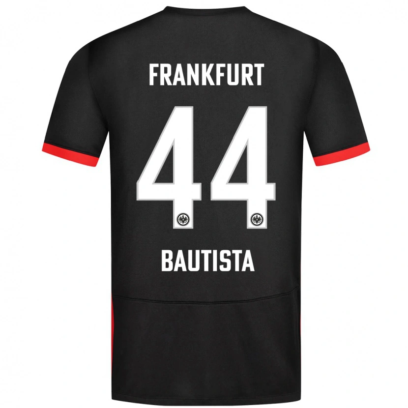 Danxen Mujer Camiseta Davis Bautista #44 Negro 2ª Equipación 2024/25 La Camisa