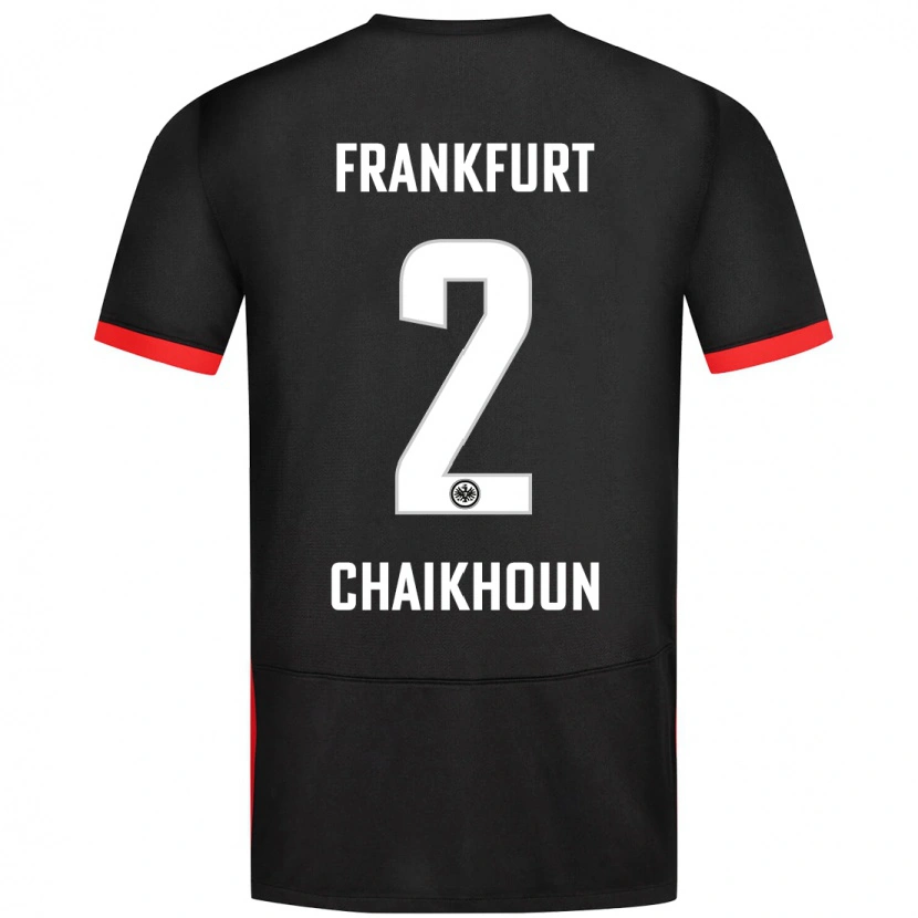 Danxen Mujer Camiseta Ayoub Chaikhoun #2 Negro 2ª Equipación 2024/25 La Camisa