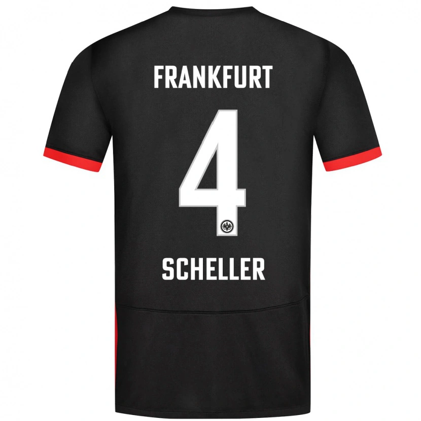 Danxen Mujer Camiseta Niklas Scheller #4 Negro 2ª Equipación 2024/25 La Camisa