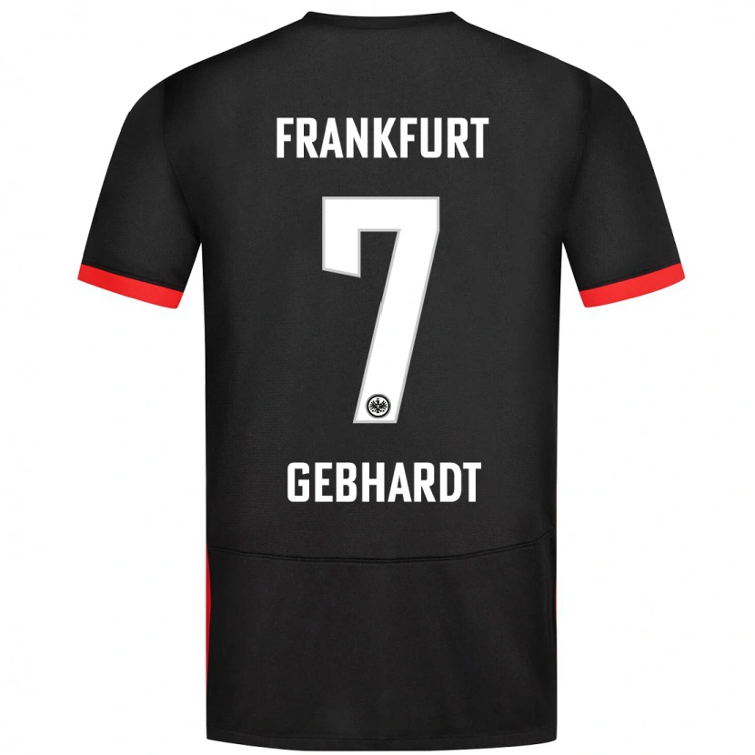 Danxen Mujer Camiseta Luca Gebhardt #7 Negro 2ª Equipación 2024/25 La Camisa