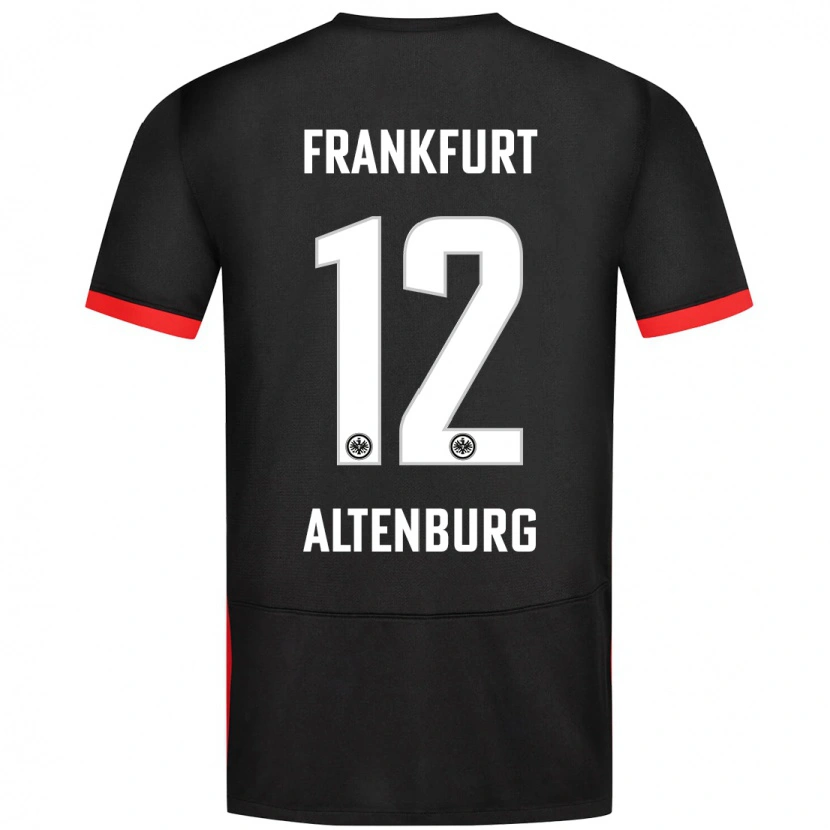 Danxen Mujer Camiseta Lina Altenburg #12 Negro 2ª Equipación 2024/25 La Camisa