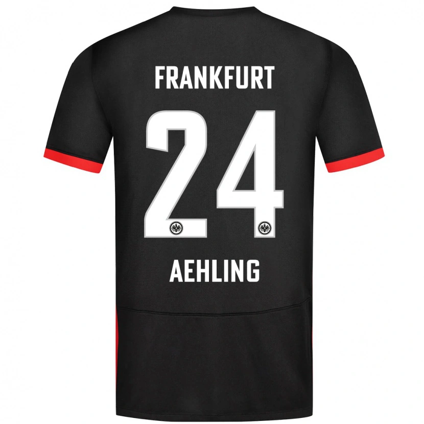 Danxen Mujer Camiseta Anna Aehling #24 Negro 2ª Equipación 2024/25 La Camisa
