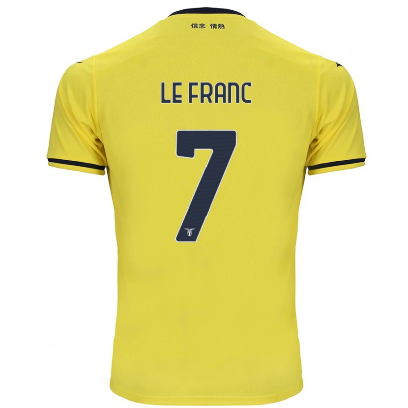 Danxen Mujer Camiseta Chloé Le Franc #7 Amarillo 2ª Equipación 2024/25 La Camisa