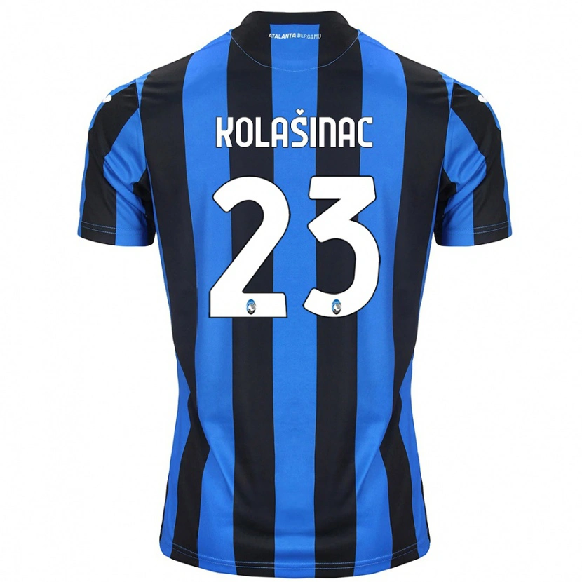 Danxen Niño Camiseta Sead Kolasinac #23 Azul Negro 1ª Equipación 2024/25 La Camisa