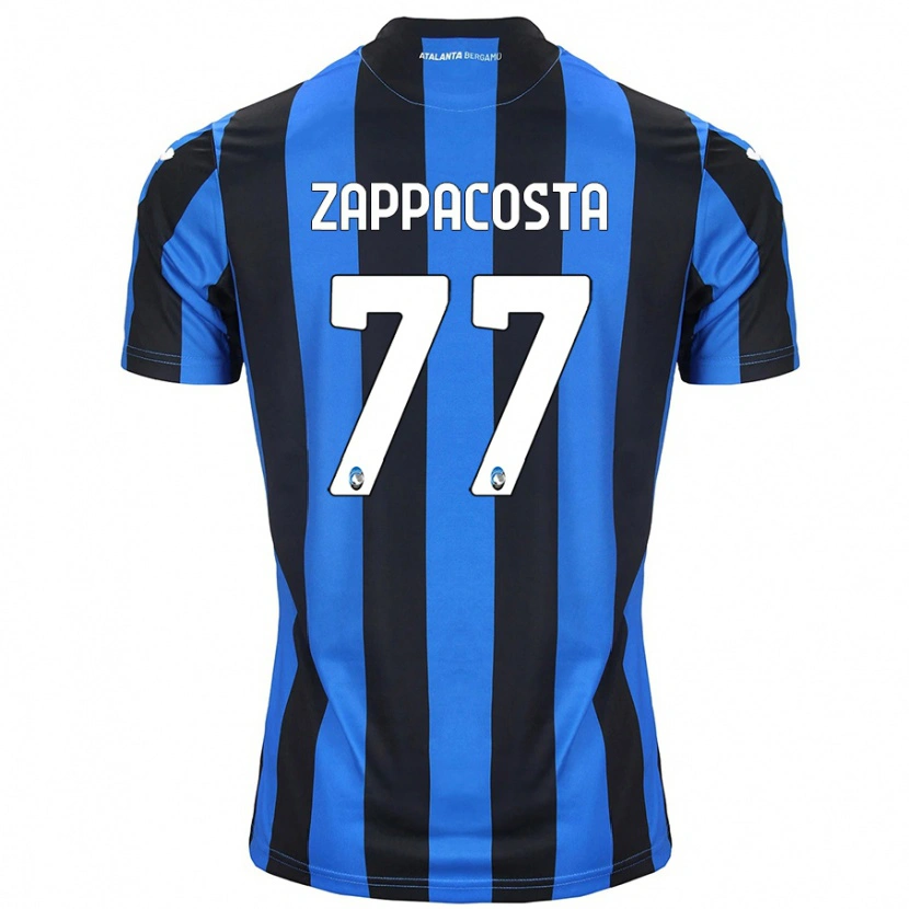 Danxen Niño Camiseta Davide Zappacosta #77 Azul Negro 1ª Equipación 2024/25 La Camisa