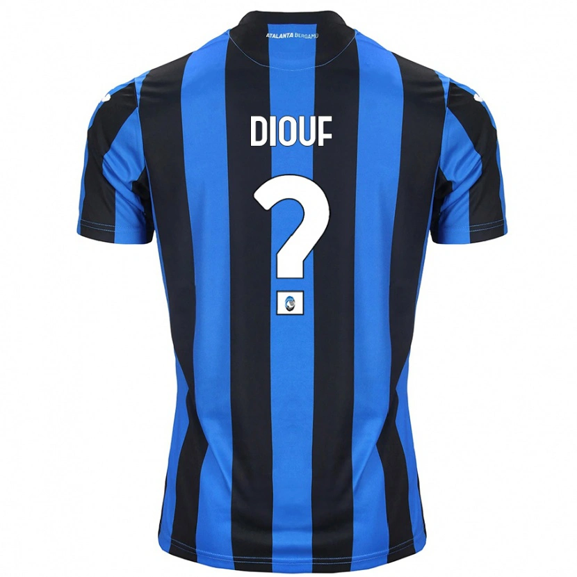 Danxen Niño Camiseta Cheikh Diouf #0 Azul Negro 1ª Equipación 2024/25 La Camisa