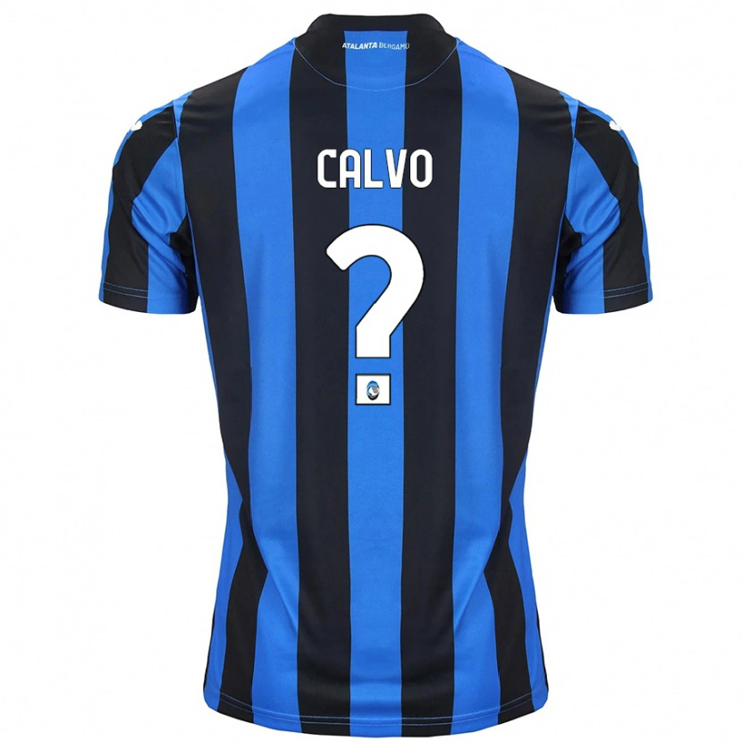 Danxen Niño Camiseta Filippo Calvo #0 Azul Negro 1ª Equipación 2024/25 La Camisa