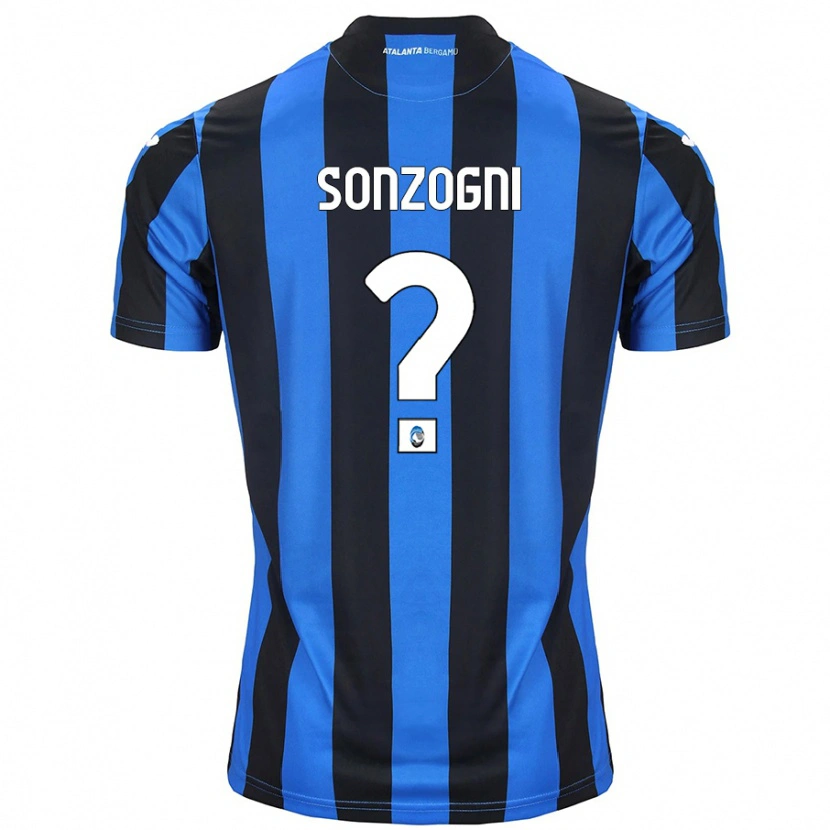 Danxen Niño Camiseta Mattia Sonzogni #0 Azul Negro 1ª Equipación 2024/25 La Camisa