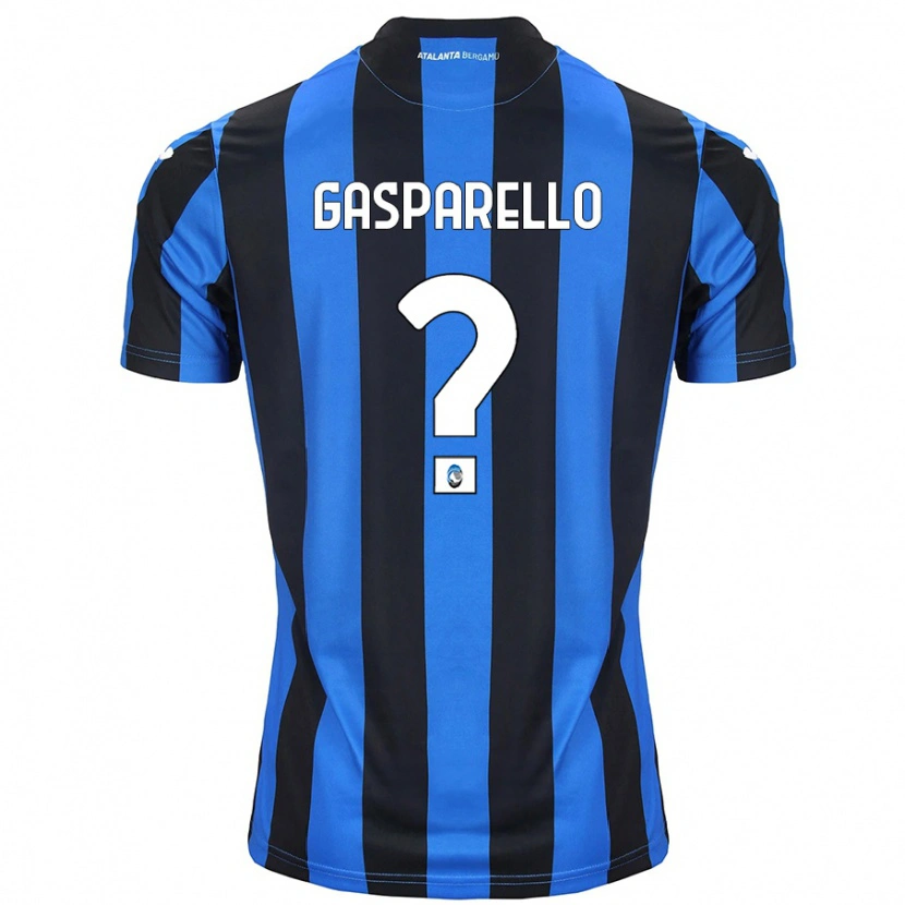 Danxen Niño Camiseta Francesco Gasparello #0 Azul Negro 1ª Equipación 2024/25 La Camisa