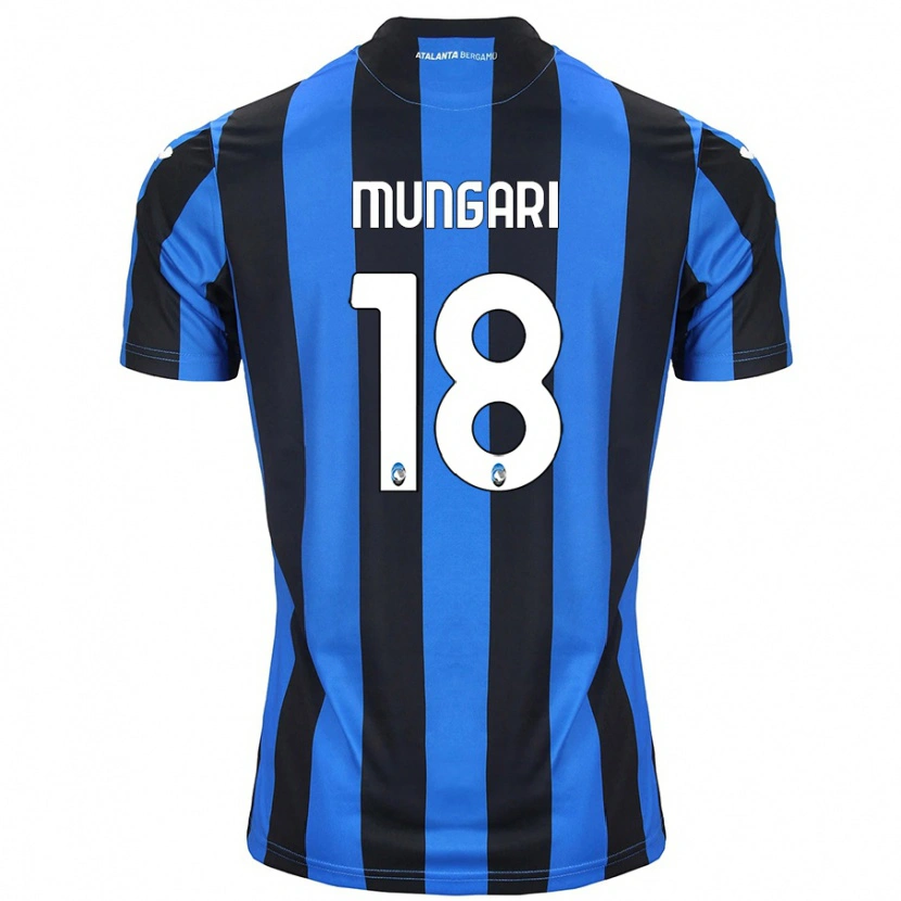 Danxen Niño Camiseta Giuseppe Mungari #18 Azul Negro 1ª Equipación 2024/25 La Camisa