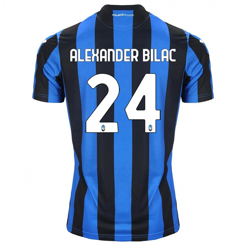 Danxen Niño Camiseta Max Alexander Bilac #24 Azul Negro 1ª Equipación 2024/25 La Camisa